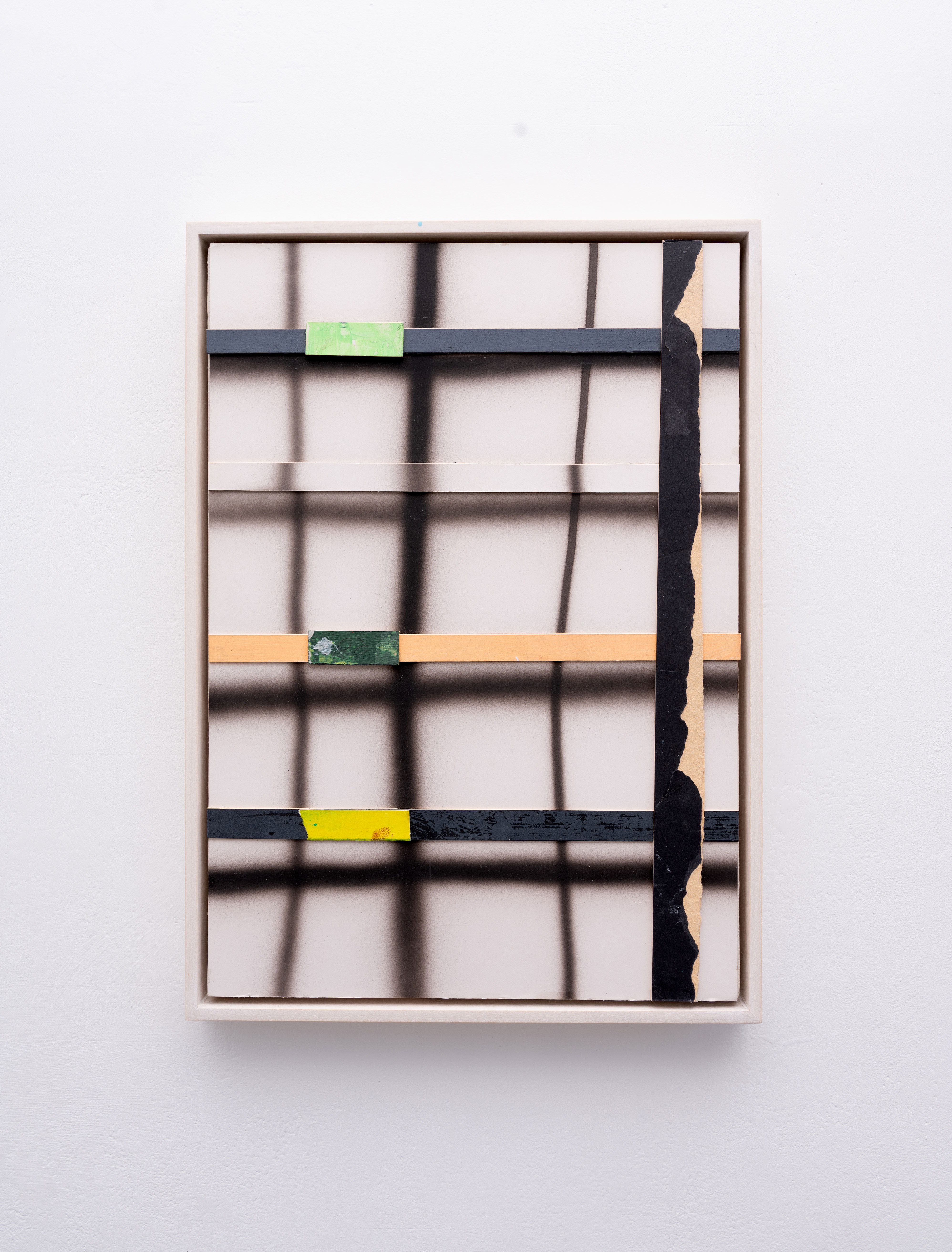 CAVU_23, 42 x 30 cm  Acryl, Karton, Holz, Leinwand,  2017
