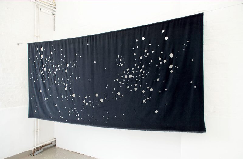 Cutting out the Stars 2014; 350 x 150 cm