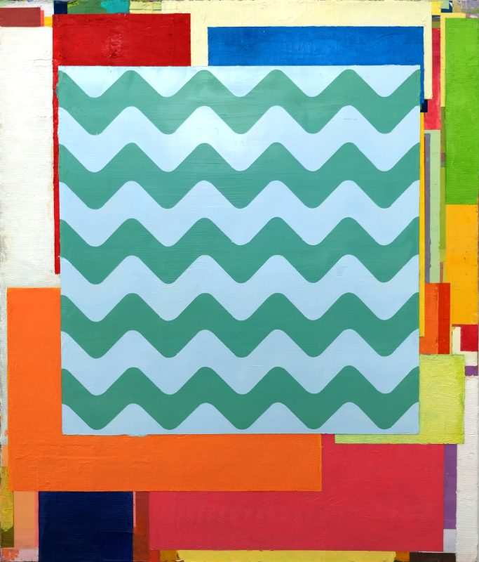 Zwischen Duschvorgang und Wand - 2019, 110 x 130 cm