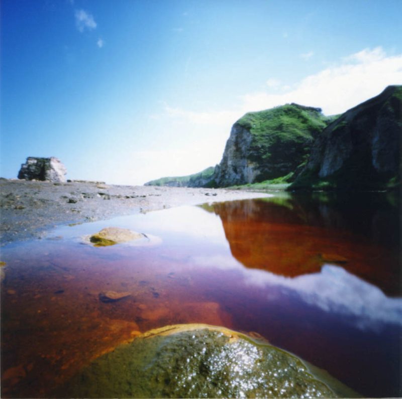 "Alien Beach" 2014; 129 x 129 cm, Lochkamerafoto