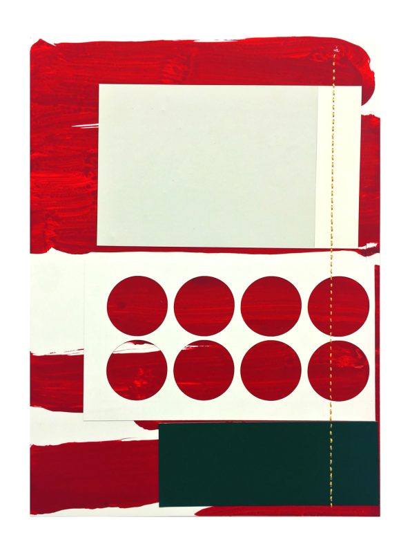 Wave sturm,acrylic, collage on yponpaper 33,5x25cm
