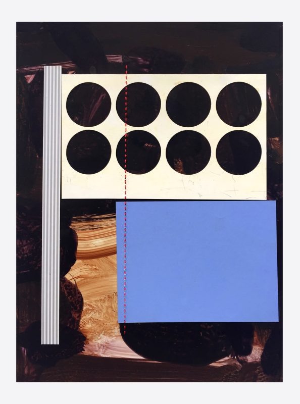 acrylic, collage on yponpaper 33 x 26,5 cm