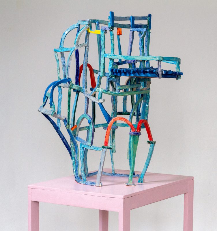 Blu Blu Palace Blu, 2019 - glasierte Keramik - 60 x 40 x 40 cm