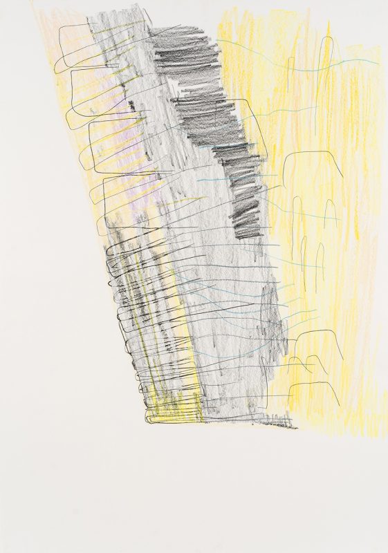 o.T. - Bleistift, Farbstift - 60 x 85 cm