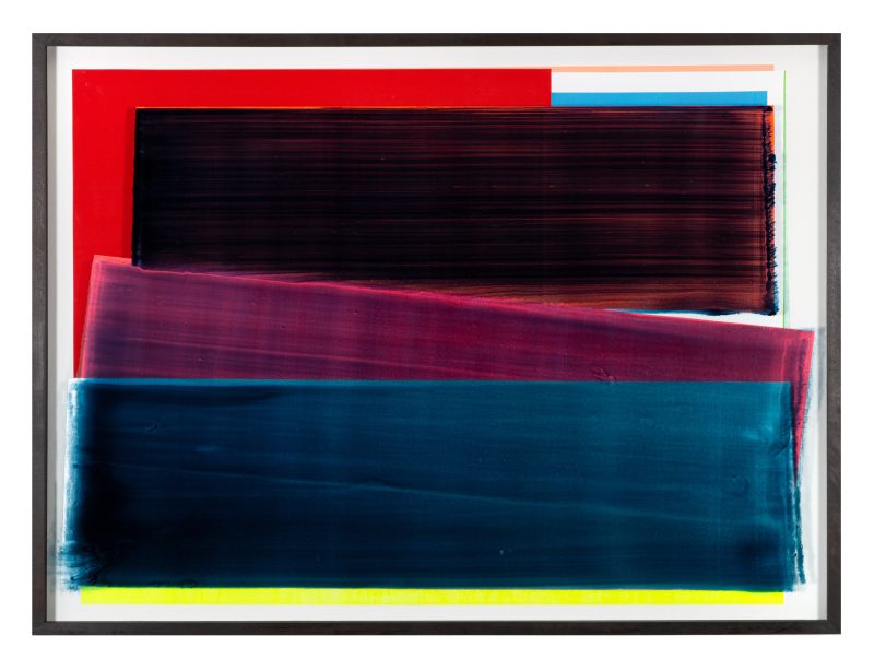Dark Days; 2022; 90 x 120 cm, acrylic behind glass acrylic and varnish on wood