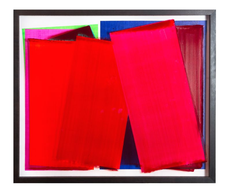 FLIPSIDE; 2021; 60 x 70 cm, acrylic behind glass acrylic and varnish on wood