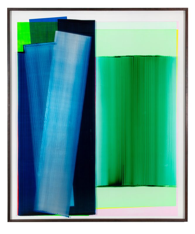 Introduction; 2022; 180 x 152 cm, acrylic behind glass acrylic and varnish on wood