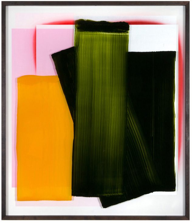 (My) Favourite Thing #3, 110 x 95 cm, acrylic behind glass, acrylic and chrome varnish on wood, 2018