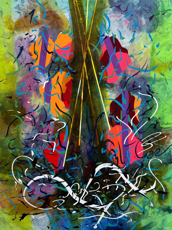 o.T. | 84 x 64 cm | Acryl auf Leinwand | 2024