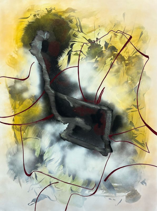 o.T. | 84 x 64 cm | Acryl auf Leinwand | 2024