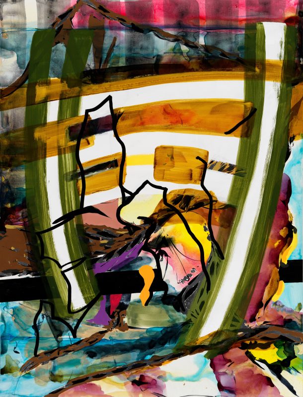 o.T. | 84 x 64 cm | Acryl auf Leinwand | 2024