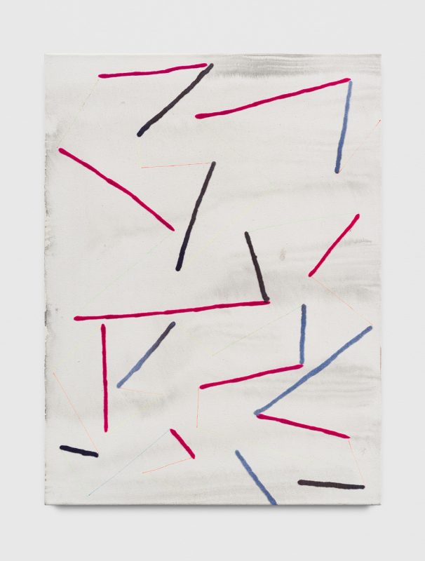 Striche 08, mixed media on canvas, 45 x 60 cm, 2016